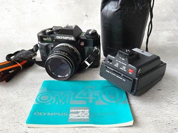 Olympus OM40 Program + Zuiko Auto-Macro 3.5/50mm + T32 Flash, Nieuw