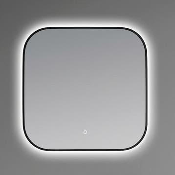 SALE - Lioz 70 x 70 - Mat zwart - Spiegel - Vierkant -, Huis en Inrichting, Ophalen of Verzenden, Nieuw