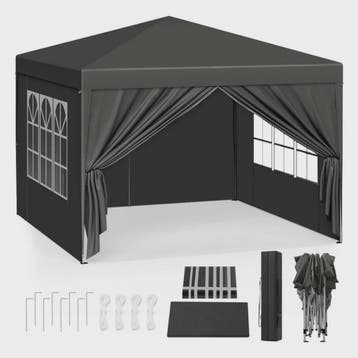 WOLTU 3x3m Partytent - Waterdichte Tuin- en Camping Paviljoe, Verzenden, Nieuw