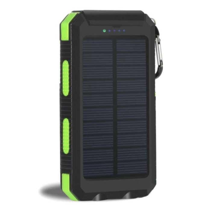 Solar Charger 20.000mAh met Zaklamp - Externe Powerbank, Telecommunicatie, Powerbanks, Nieuw, Verzenden