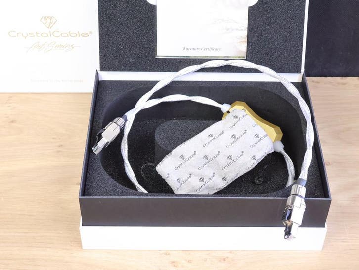 Crystal Cable Art Series Monet Network high end audio ethern, Audio, Tv en Foto, Audiokabels en Televisiekabels, Overige kabels