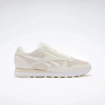 Reebok - maat 45 - CLASSIC LEATHER CHALK - SAND - Wit Heren, Verzenden, Nieuw