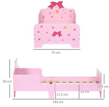 Houten kinderbed 3-6 jaar 143x74x59 cm, Verzenden, Nieuw