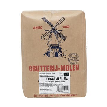 Molen de Hoop Volkoren Roggemeel Biologisch 5kg, Verzenden, Nieuw