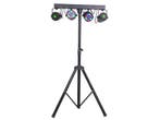 Ibiza Light DJLIGHT65 Licht Standaard 2 RGBW Par Cans + 2, Verzenden, Nieuw, Laser