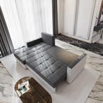 Slaapbank Kos met Opbergruimte Grijs | Universeel | €449,-, Verzenden, Overige maten, Grijs, Overige maten