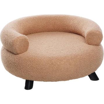 Sofa Dudo ligstoel rond voor hond en kat beige Per stuk, Dieren en Toebehoren, Verzenden, Nieuw