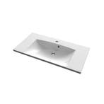 Wastafelblad Sapho Maria Rechthoek 90x46 cm Marmer Wit, Ophalen of Verzenden, Nieuw