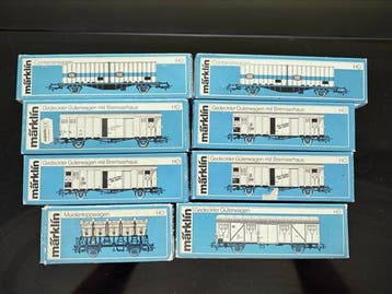 Märklin H0 - 4635 4698 4664 4710 - Modeltrein goederenwagon, Nieuw