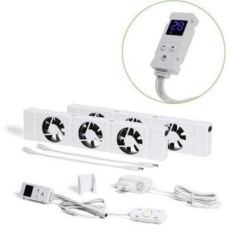 2dekans | SpeedComfort Radiator Ventilator Duo Set – Bespaar, Ophalen of Verzenden, Zo goed als nieuw