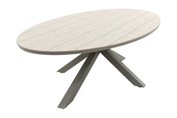 GI Edison ovale houtlook tuintafel voor 8 personen 280x140, Tuin en Terras, Tuintafels, Verzenden, Nieuw, Rond, Overige materialen
