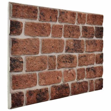 vidaXL Wandpanelen 10 st 100 x 50 cm Bruin Baksteen, Verzenden, Nieuw