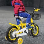 Kinderfiets 12 Inch met Mand en Zijwieltjes – Verstelbaar, Verzenden, Nieuw