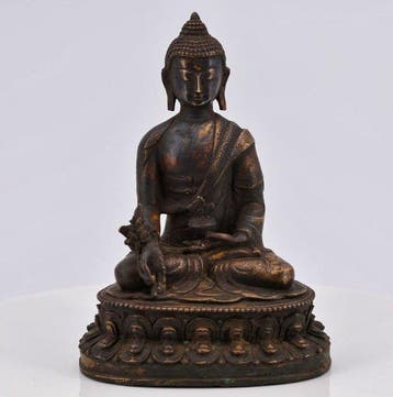 Statue Bouddha de Médecine (Bhaishajyaguru) en Bronze – Art