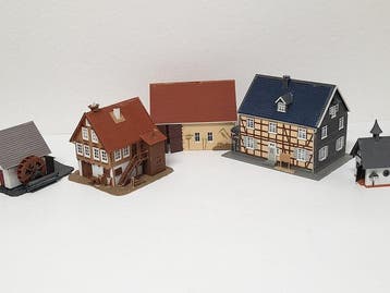 Faller H0 - 191785 - Treinset (6) - Gebouwenensemble voor, Hobby en Vrije tijd, Nieuw