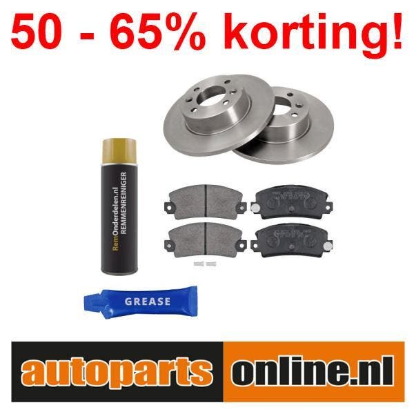 Remschijven + Remblokken Renault Fuego achterzijde, Auto-onderdelen, Besturing, Nieuw, Renault, Verzenden