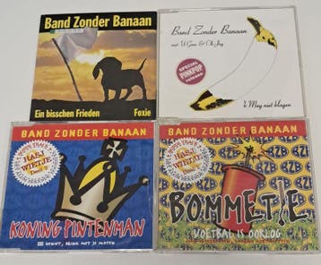 Bundel van 4 Band zonder Banaan CD Singles, Verzenden, Nieuw in verpakking