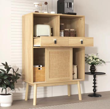 Sedia Houten Dressoir Ralik Design - Nieuwe Voor Rotan Kast, Verzenden, Nieuw, Met klep(pen)