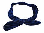 Haarband Knoop 6cm – Strikje met IJzerdraad – Velvet Ribstof, Nieuw