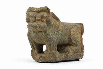 Gandhara Steen Een fraaie Gandharaanse stenen leeuw uit