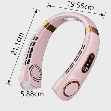Draagbare Bladloze Nekventilator: USB Oplaadbaar, Stil, 5 Sn, Verzenden, Nieuw