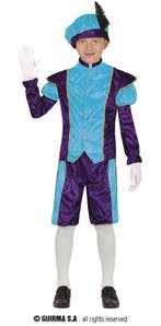 Pietenpak Kind Blauw/Paars Benjamin, Kleding | Dames, Ophalen of Verzenden, Nieuw