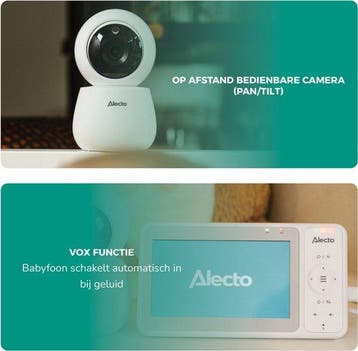 Alecto Babyfoon met Camera - Pro Collection - HD Camera - Gr, Verzenden, Zo goed als nieuw