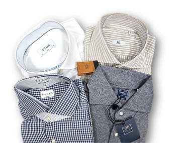 Nieuwe luxe merkoverhemden – Eton, 100 Hands, Fedeli en meer, Ophalen of Verzenden, Nieuw, Overige kleuren, Overige halswijdtes