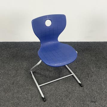Blauwe Schoolstoel - PantoSwing Lupo | M Kuipzitting, Huis en Inrichting, Stoelen, Ophalen of Verzenden, Gebruikt, Blauw