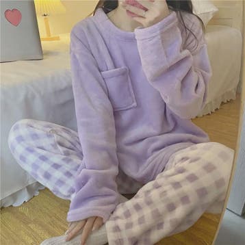 Dames Pyjama Set van Zacht Fleece - Warm & Comfortabel met P, Verzenden