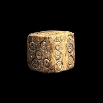 Oud-Romeins, Keizerrijk been / bot dobbelsteen - Ancient