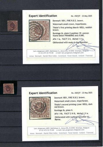 Denemarken 1852 - Denemarken Collectie 4 RBS - AFA, Gestempeld