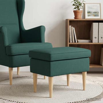 vidaXL Voetenbank Donkergroen 55 x 35 x 41 cm, Huis en Inrichting, Stoelen, Verzenden, Nieuw