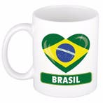 I love Brazilie mok / beker 300 ml - Brazilie versiering, Ophalen of Verzenden, Nieuw