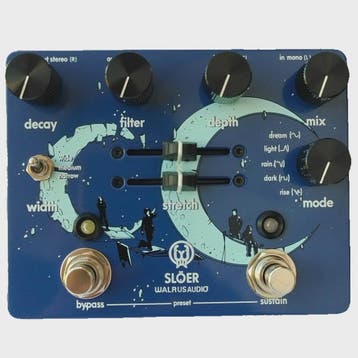 Walrus Audio Sloer Stereo Ambient Reverb Gitaarpedaal - 1:1, Verzenden, Nieuw
