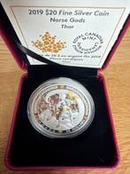 Canada. 20 Dollars 2019 Gold-Plated Coin - Norse Gods: Thor