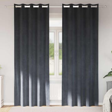 vidaXL Gordijnen 2 st Lichtgrijs 140 x 260 cm fluweel, Verzenden, Nieuw