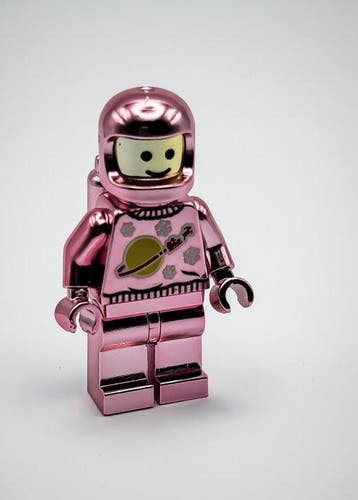 Lego Minifiguur - Classic Space - Chrome Pink Plated, Nieuw