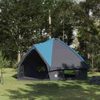 vidaXL Teepee Tent voor 10 Personen Blauw en Grijs 567 x 470, Caravans en Kamperen, Tenten, Verzenden, Nieuw