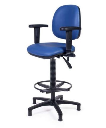 Stuurstoel EEMS met aluminium voet en blauwe skai bekleding, Watersport en Boten, Verzenden, Nieuw