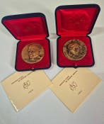 Medagliere Agostiniano - Paar medailles - Gregor Johann