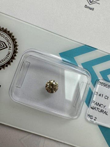 Zonder minimumprijs - 1 pcs Diamant (Natuurlijk gekleurd) -, Nieuw