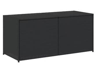 Polyrattan Tuinkist Zwart – 283L Opbergbox met Deksel, Tuin en Terras, Verzenden, Nieuw
