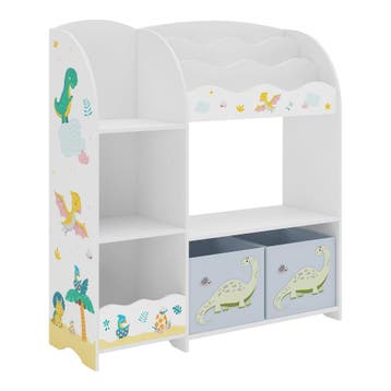 Kinderkast Lysekil open kast 100x93x30 cm dinosaurusmotief [, Kinderen en Baby's, Verzenden, Nieuw