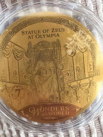 Salomonseilanden. 10 Dollars 2023 Statue of Zeus , 1/100 Oz