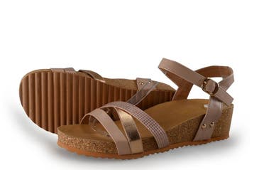 Graceland Sandalen in maat 39 Beige, Verzenden, Beige, Sandalen of Muiltjes, Zo goed als nieuw