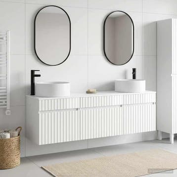 vidaXL Badkamerkastenset 3 st Hoogglans Wit 49 x 44,5 x 65,5, Verzenden, Nieuw