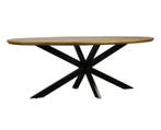 Eettafel Colorado ovaal mangohout 240x110 cm  - verjongde, Ophalen of Verzenden, Nieuw