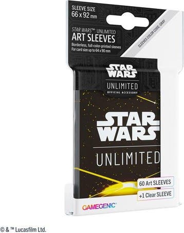 Star Wars Unlimited - Art Sleeves - Card Back Yellow - Star, Kinderen en Baby's, Verzenden, Nieuw