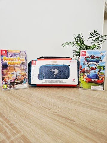 Nintendo - Switch - Zelda Link Glow in The Dark + Family Fun, Nieuw